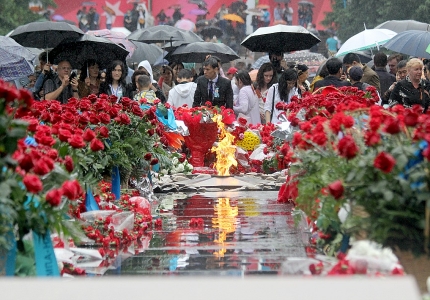 Алматы Жеңістің 70 жылдығын атап өтті