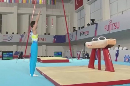 Қазақстандық гимнаст Әлем кубогында алғаш рет жүлделі орыннан көрінді