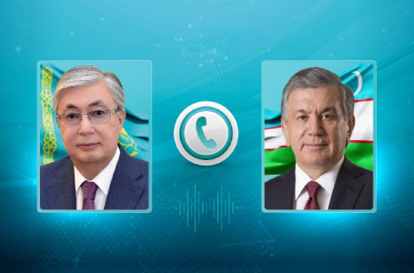 Тоқаев Өзбекстан президенті Шавкат Мирзиёевпен телефон арқылы сөйлесті