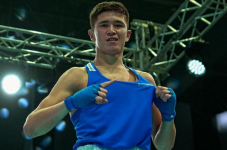Махмұт Сабырханның інісі өзбекстандық боксшыны финалда екі рет нокдаунға түсірді