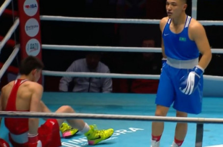 Өзбекстанда туған қазақ боксшы қарсыласын бірінші раундта екі рет құлатты