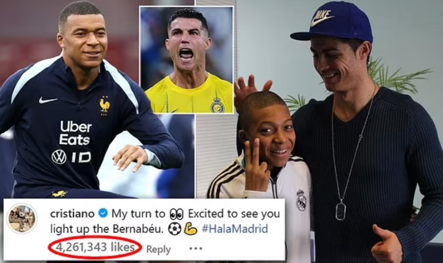 Роналду instagram желісінде жаңа рекорд иегері атанды