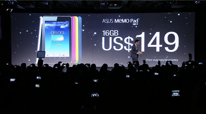 Asus MeMO Pad HD 7 — 149 $ тұратын жаңа планшет