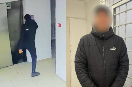 Астанада лифтінің есігін қасақана теуіп сындырған тұрғын жазаланды