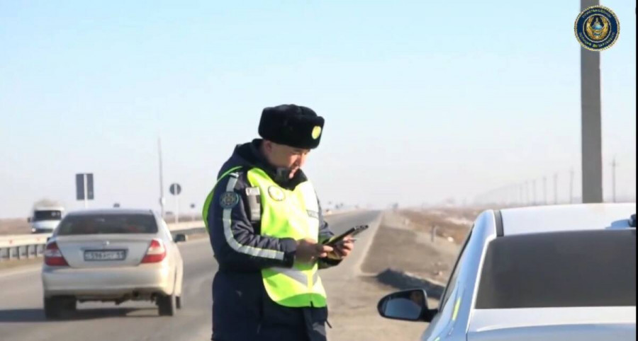 Түркістан облысында мемлекеттік нөмірдегі сүлгі үшін жүргізуші куәлігінен айырылды 