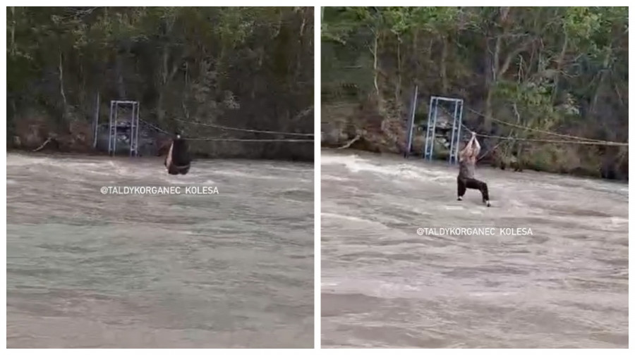  Арқан арқылы өзеннен өтпек болып суға батқан ер адам әскери қызметкер болып шықты