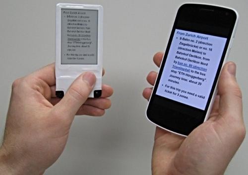 Смартфондарға арналған қосымша дисплей NFC арқылы қуаттанады