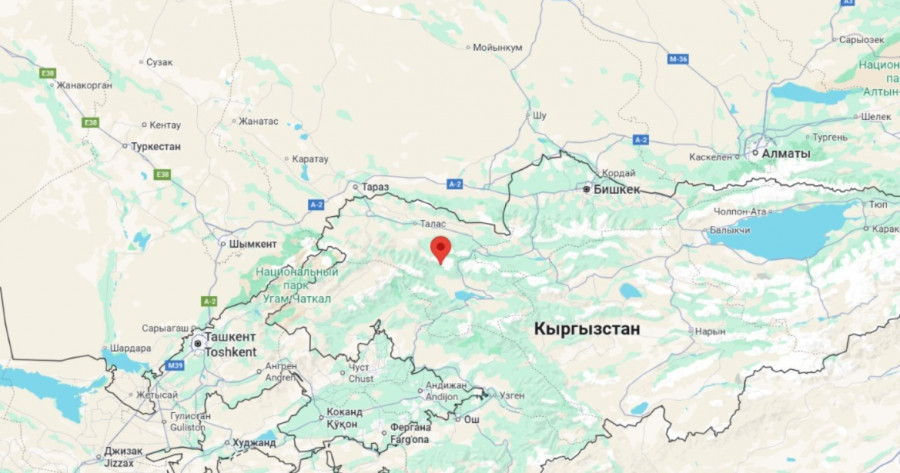 Қырғызстанда Қазақстанмен шекара маңында жер сілкінісі болды