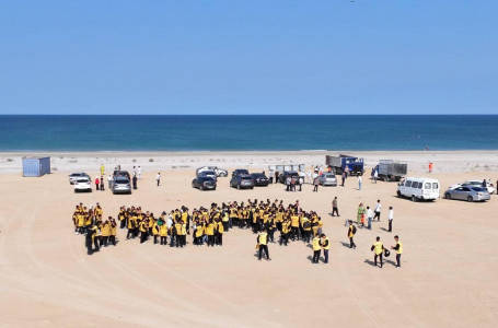 Ақтауда Каспий жағалауын тазарту бойынша жаппай сенбілік өтті