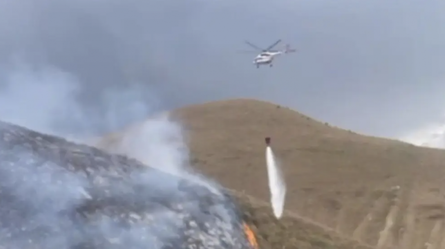 Алматы облысындағы тауда өрт шықты