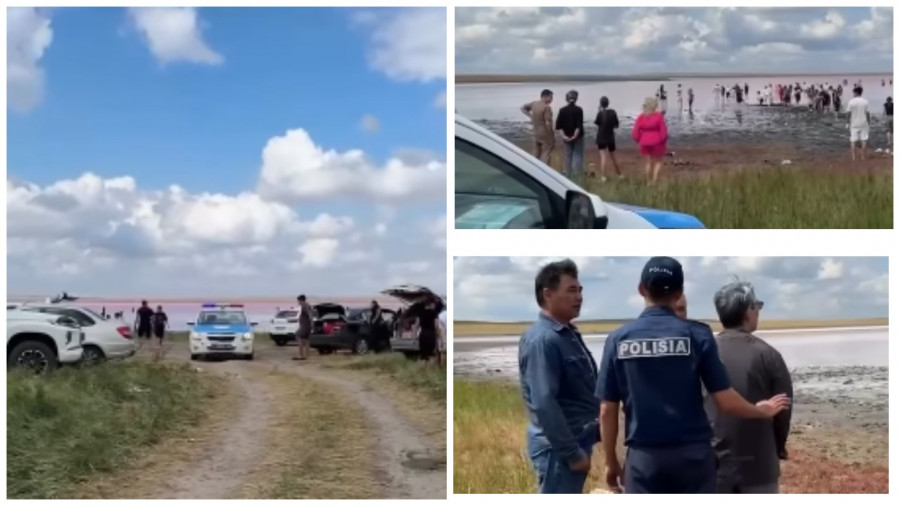 Туристер қызғылт тұзды қазып әкетіп жатыр: полиция Көбейтұзды тағы бақылауға алды