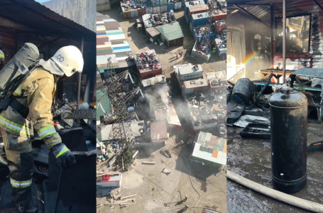 Алматыдағы “барахолкада“ өрт шықты