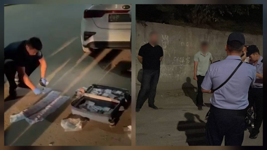 Ақша толы сөмке: Алматыда қара көзілдірік, бетперде тағып, күдік тудырған адам ұсталды