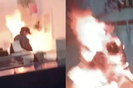 Алматыдағы өзін-өзі өртеу оқиғасы: жаңа видео пайда болды