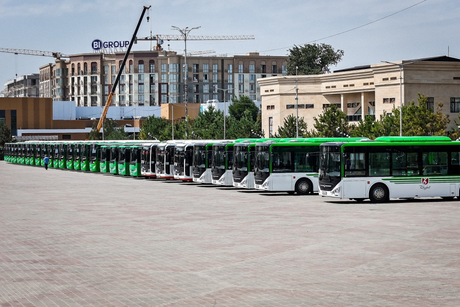 Шымкентте жаңа автобустар бағытқа шықты