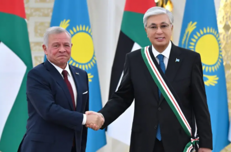 Иордания королі Тоқаевты “Әл-Нахда“ жоғары орденімен наградтады