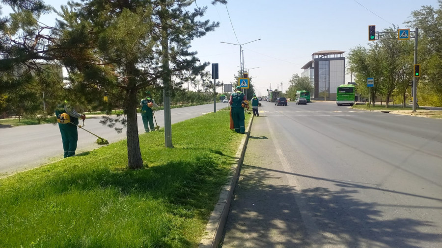 Шымкент: аудан аумақтарында тазалық жұмыстары жүргізіліп жатыр