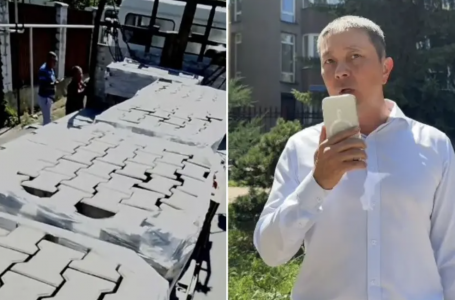 Брусчатка саябақтан жеке үйдің ауласына көшірілген: Алматыда жанжал өршіп барады