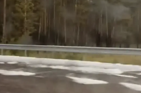 Астанада тамыздың аяғында қар жауды