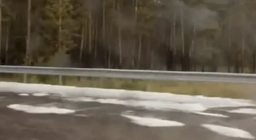 Астанада тамыздың аяғында қар жауды