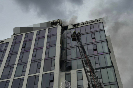 Астанада бизнес орталықта өрт шықты
