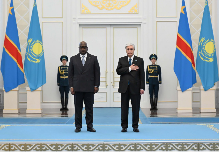 Тоқаев Ақордада Конго президентін қарсы алды