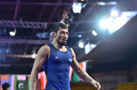 Демеу Жадраев фин спортшысынан басым түсті 