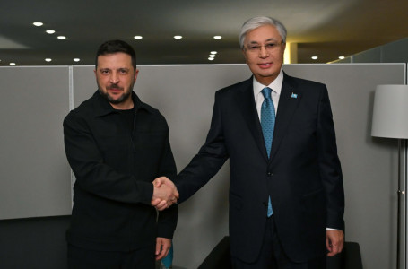 Тоқаев Зеленскиймен кездесті