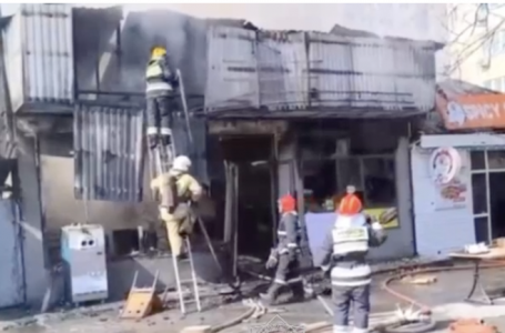 Алматының орталығында кафе өртенді