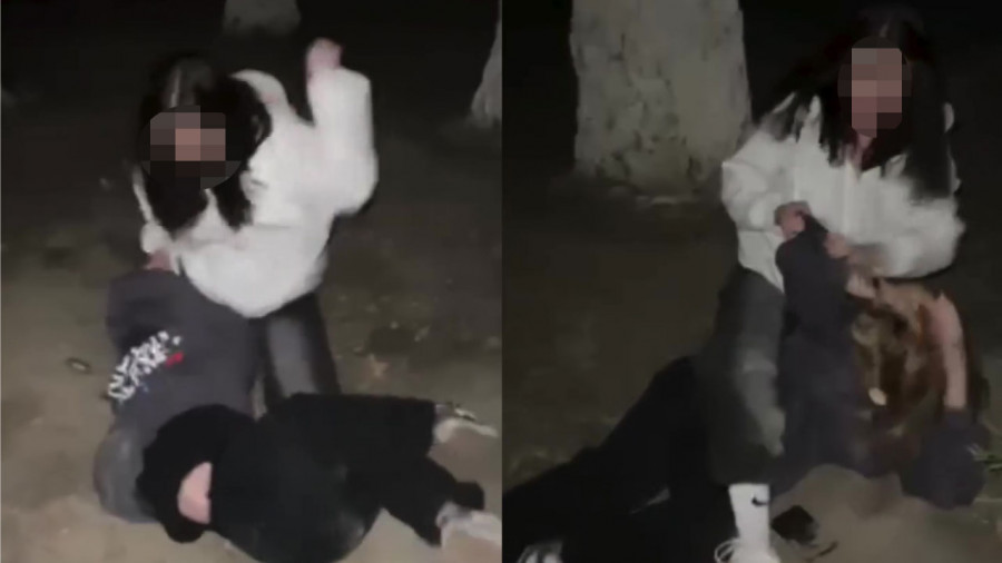 Атырауда қыздар арасында төбелес шыққан