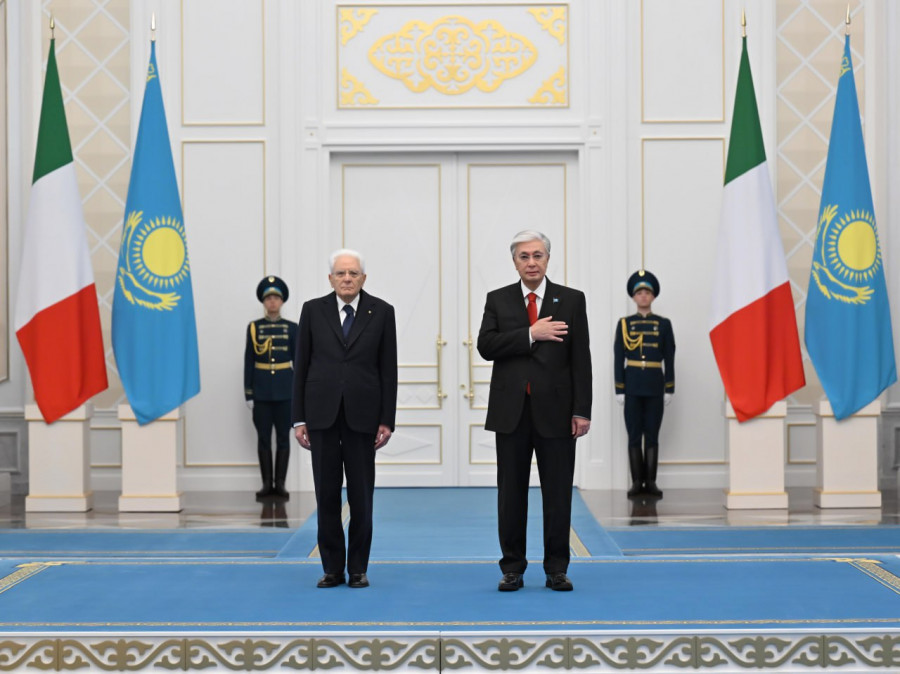 Тоқаев Ақордада Италия президентін қарсы алды