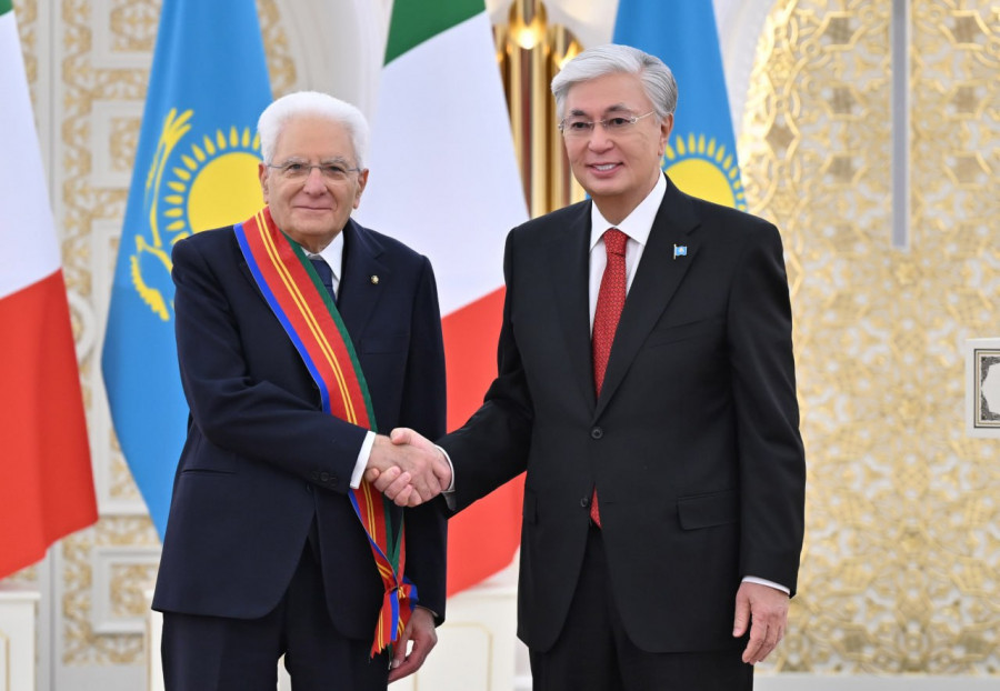 Тоқаев Италия президентін І дәрежелі “Достық“ орденімен марапаттады