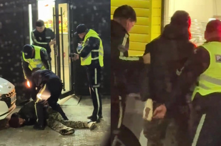 Талдықорғанда ер адам жұртқа пышақ алып жүгірген (видео)