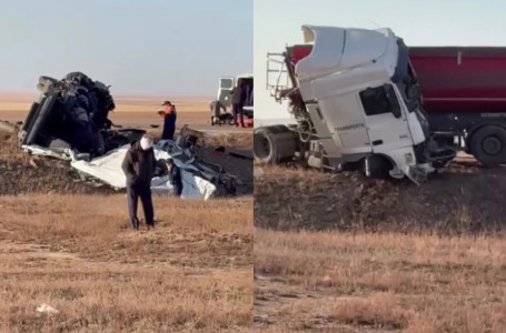 12 адам қаза тапқан жантүршігерлік жол апаты: аман қалған ер адам Астанаға жеткізілді
