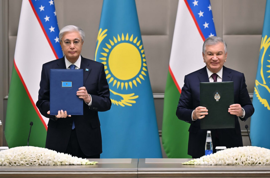Қазақстан мен Өзбекстан президенттері Бірлескен мәлімдеме қабылдады