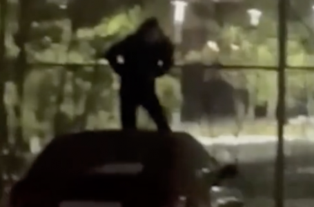 Астанада көлік үстіне шығып, секірген ер адамның видеосы тарады