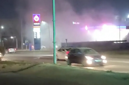 Ақтауда жанармай құю станциясының қасында көлік өртенді