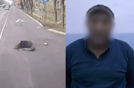 Алматыда автобус жүргізушісі телефонға алаңдап, қызды қағып кеткен (видео)