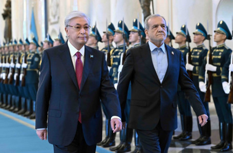 Тоқаев Ақордада Иран президентін қарсы алды