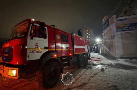 Астанада үш қабатты жатақханада өрт шықты