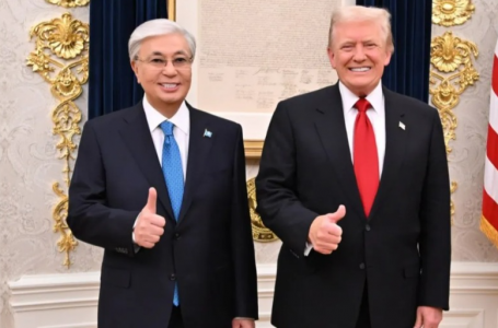 АҚШ президенті Трамп Тоқаевқа “кілт“ сыйлады 