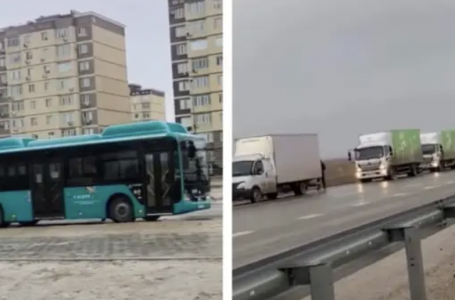 Ақтауда бүгін көктайғақ салдарынан бірнеше жол апаты болған