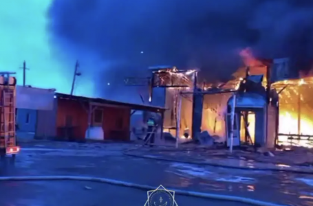 Түркістан облысында жол бойындағы кафе өртенді