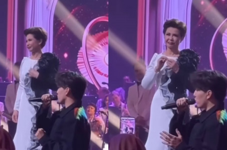 Димаш Құдайберген Роза Рымбаеваға тосынсый жасады