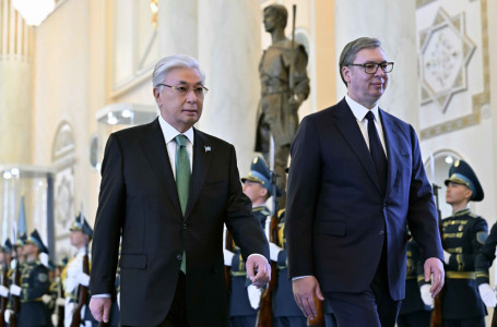 Тоқаев Ақордада Сербия президентін қарсы алды