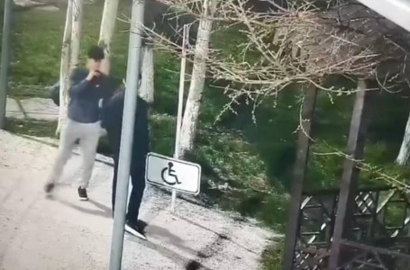 Шымкентте екі адам жол белгісін қасақана бүлдірген