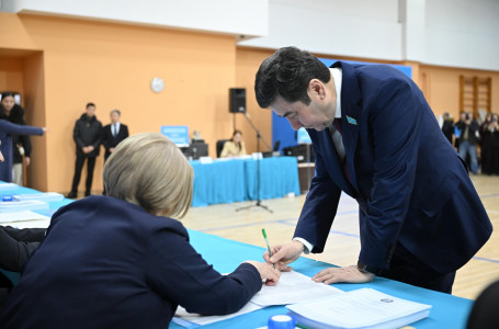 Мәжіліс төрағасы Ерлан Қошанов референдумда дауыс берді