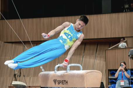 Гимнаст Зейнолла Ыдырысов Түркияда күміс жеңіп алды