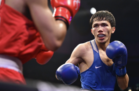 Санжар Тәшкенбай Азия чемпионатында нокдаунға түсті