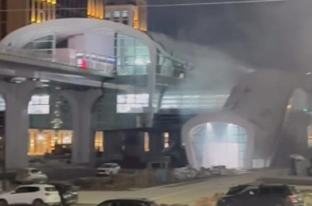 Астанада LRT станциясында өрт шықты